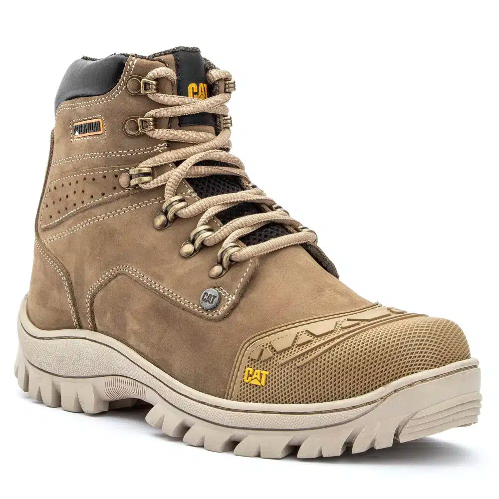Bota Crema Nobuck con Punta de PVC