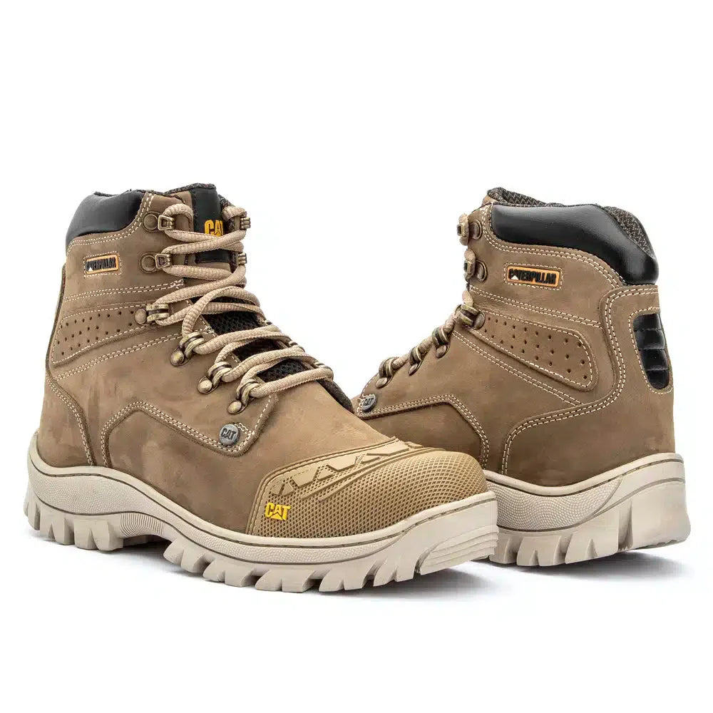 Bota Crema Nobuck con Punta de PVC