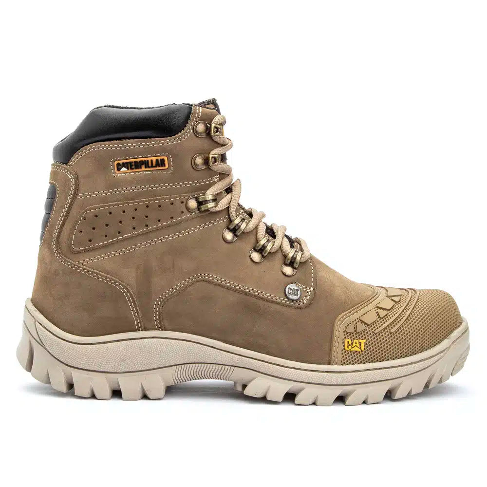 Bota Crema Nobuck con Punta de PVC
