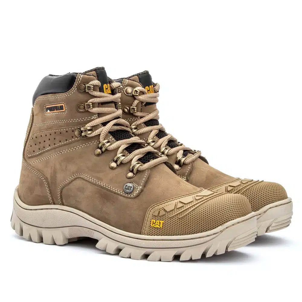 Bota Crema Nobuck con Punta de PVC